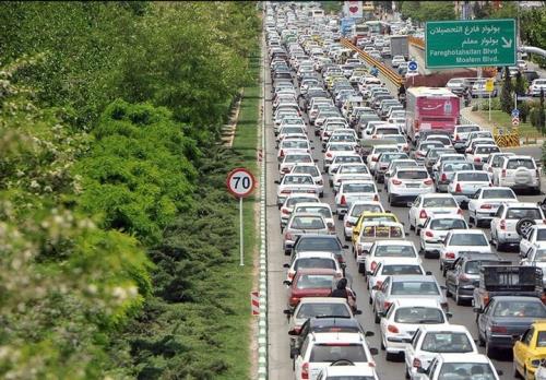 ترافیک سنگین در آزاد راه ساوه – تهران