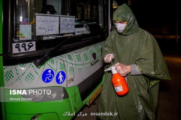 تجهیز ۵۰۰۰ اتوبوس تهران به افشانه های ضد عفونی كننده