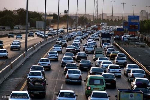 ترافیك سنگین در محور چالوس