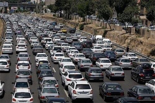 ترافیك سنگین در جاده هراز