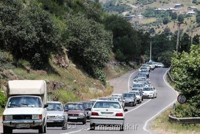 بارش برف و باران در محورهای شمالی