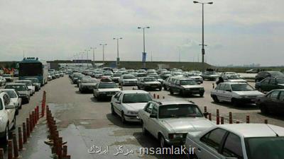ترافیک سنگین در محور هراز