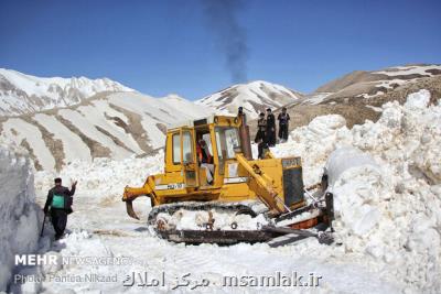 راه ارتباطی ۳۵ روستای منطقه ارسباران براثر بارش برف مسدود است
