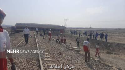 شروع مجدد تردد قطارها از خط لطمه دیده سانحه امروز از ۲۴ امشب