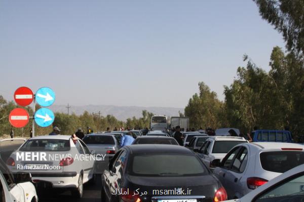 ترافیک سنگین در محور شهریار- تهران