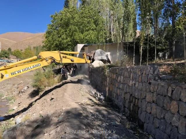 ساخت وسازهای غیر مجاز تجاوز به حریم رودخانه ها است