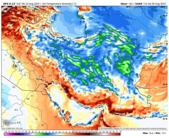 کاهش محسوس دما از هفته آتی تداوم گرمای بی سابقه در غرب و جنوب کشور