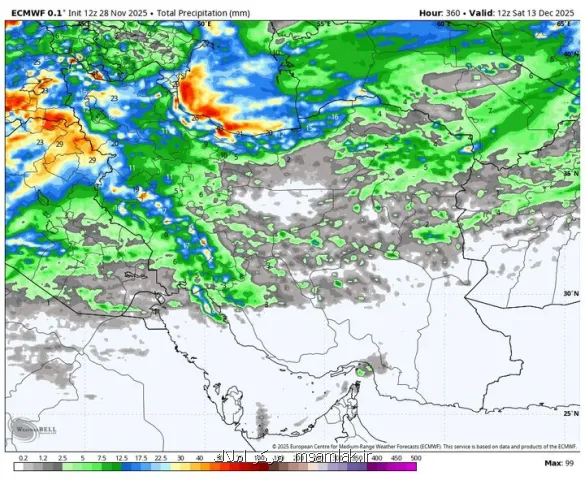 بارندگی های جدید باران و برف فرا می رسد آلودگی شدید تا سه شنبه در پایتخت