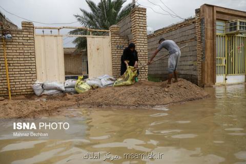ورود مدیریت بحران تهران برای تخلیه سیلاب از منازل دشت آزادگان