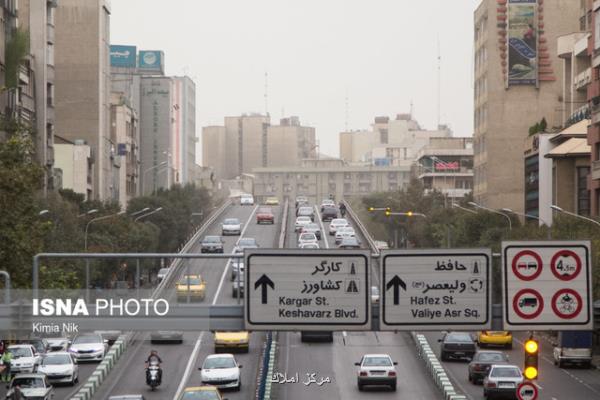 كاهش موقتی كیفیت هوای تهران