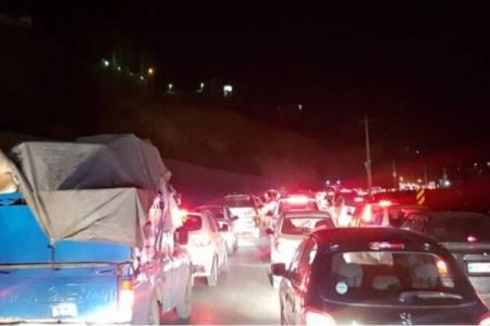 ترافیك سنگین در محور چالوس و آزادراه تهران - كرج